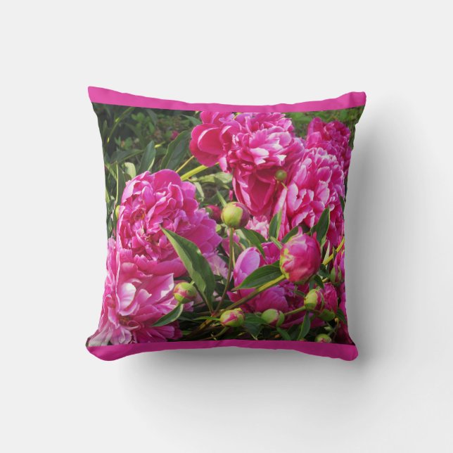 Coussin Pilote de pivoine (Recto)