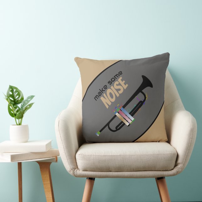 Coussin Pilote de trompette personnalisé (Chaise)