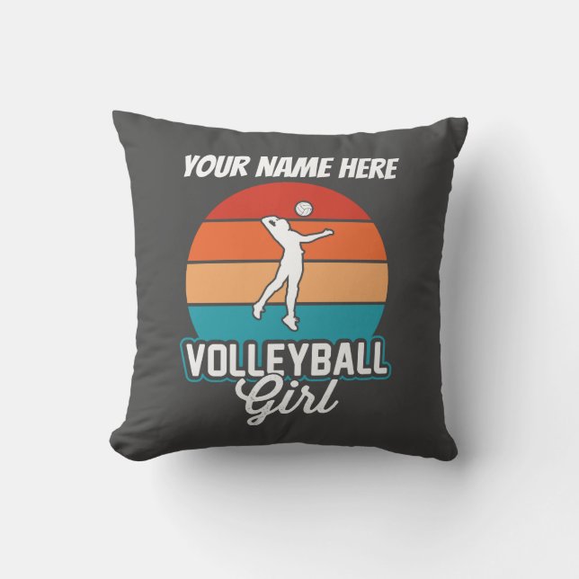 Coussin Pilote de volley-ball féminin (Recto)