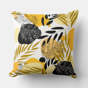 Coussin Pilote d'impression géométrique en gras