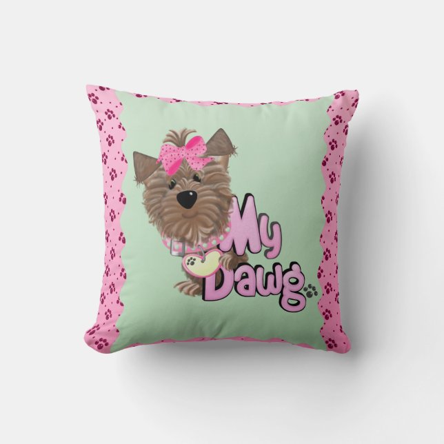 Coussin Pilote MyD de 20 pouces x 20 pouces (Recto)