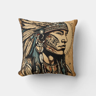 COUSSIN PILOTE ROND INDIEN ROUGE