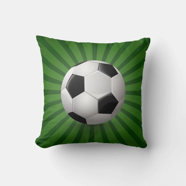Coussin Pilotes de balle de soccer rétro (Recto)