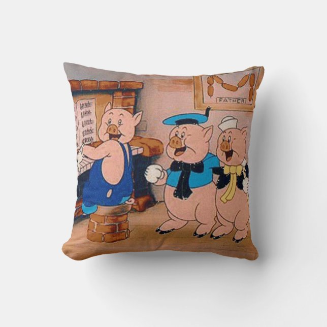 Coussin Pilule de MoJo d'Américain de comptine de trois (Recto)
