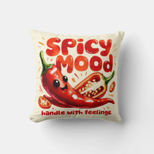 Coussin Piment Humeur Épice Nourriture Kawaii Art