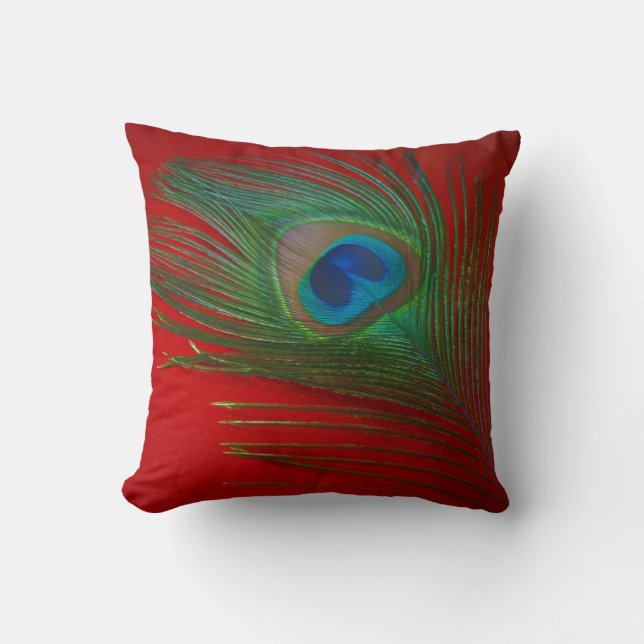 Coussin Piment rouge vibre (Recto)