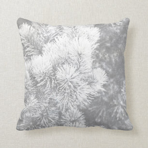 Coussin Pin de Noël blanc