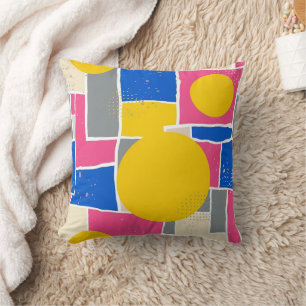 Coussin Pinceau Abstrait Rétro (15)