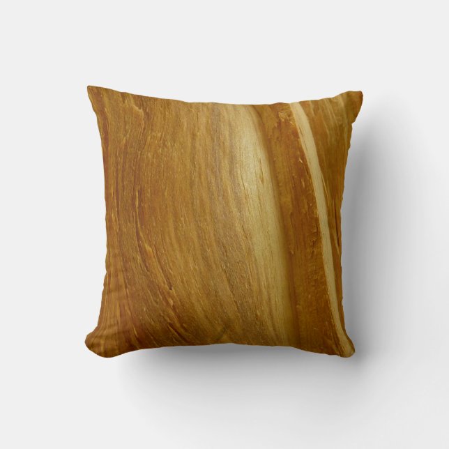 Coussin Pine Wood II Faux Texture en bois (Recto)