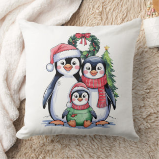 Coussin Pingouin amusant Pyjamas de famille correspondant 