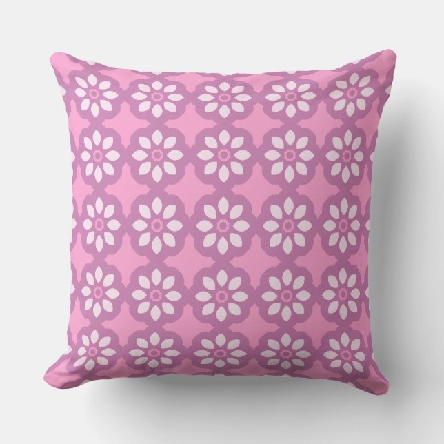 Coussin Pink Blossom Retro  (Recto)