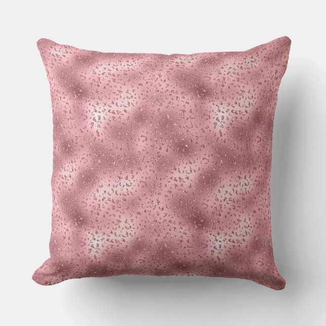 Coussin Pink Glitzy Cheetah Print (Recto)