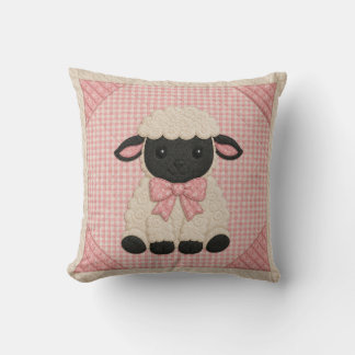 Coussin Pink Lamb Quilt