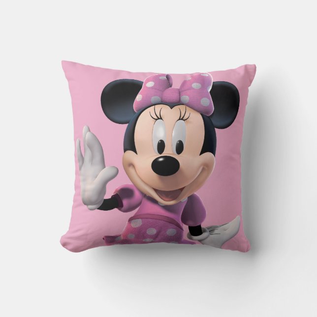 Coussin Pink Minnie | Pose mûre (Recto)