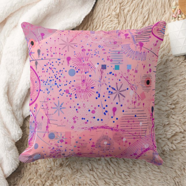 Coussin Pink Party Maximalist Art (Couverture)