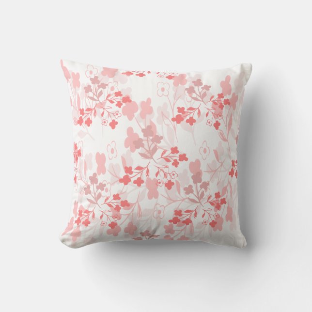 Coussin Pink Throw Pillow (Recto)