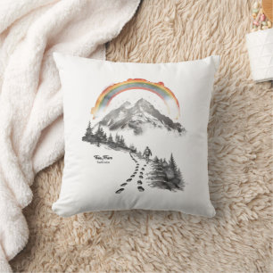 Coussin Pionnier·e Ils/Elles – Art de camping pour la fier