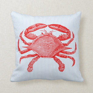 Coussin Pique-nique de crabe de fruits de mer en été