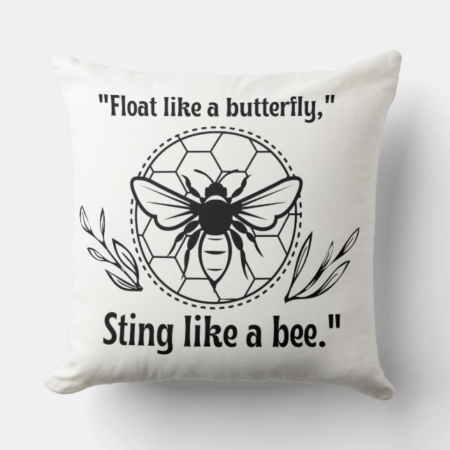 Coussin piquer comme une abeille (Recto)