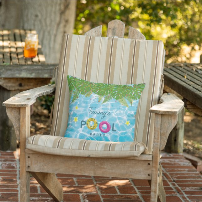 Coussin Piscine tropicale Piscine de fête Anniversaire (Chaise)