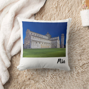 Coussin Pise Tour penchée Panorama de nuit Italie Cadeau