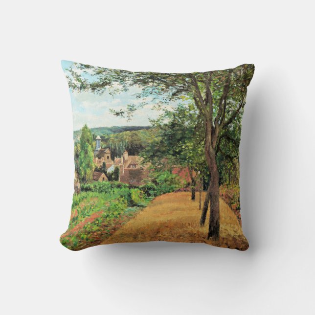 Coussin Pissarro - Orchards de Louveciennes, art (Recto)
