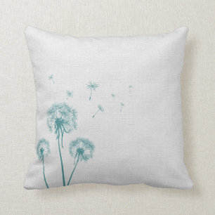 Coussin Pissenlit turquoise