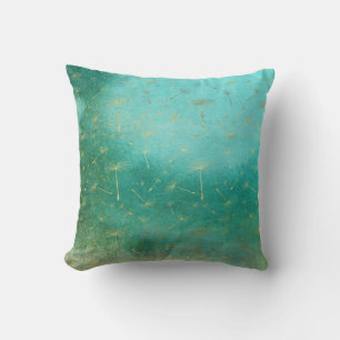 Coussin Pissenlit Vert Et Or