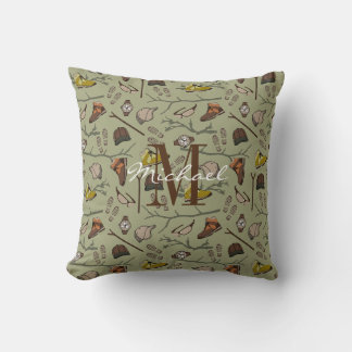 Coussin Piste extérieure Randonnée aventurier Motif Monogr