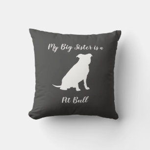 Coussin Pit Bull Chien Baby shower Genre Neutre Pitbull