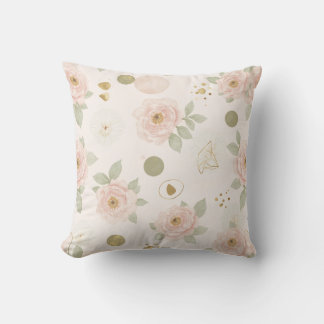 Coussin Pivoine Rose Fardé