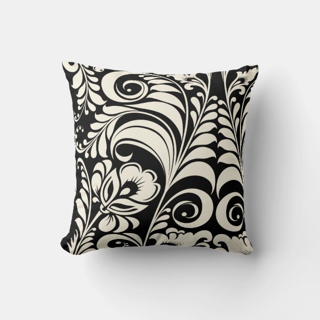 Coussin PixDezines bellissimo damask/do-it-yourself arrièr (Recto)