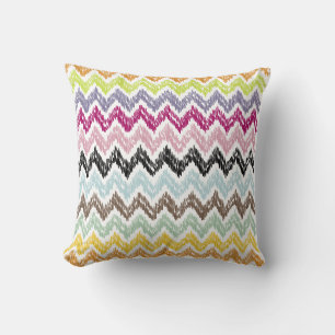 Coussin PixDezines chevron ikat/do-it-yourself arrière - p