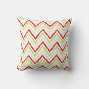 Coussin PixDezines chevron ikat/do-it-yourself couleur arr
