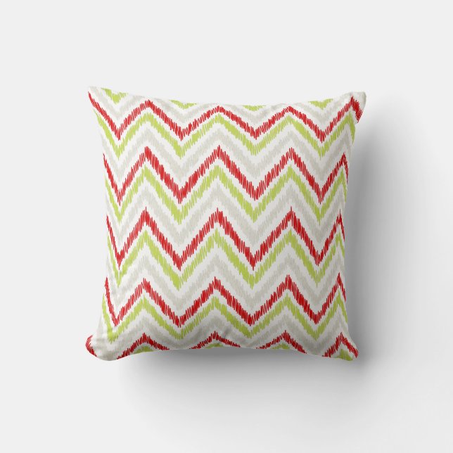 Coussin PixDezines chevron ikat/do-it-yourself couleur arr (Recto)