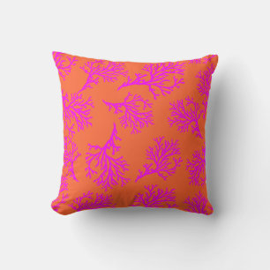 Coussin PixDezines corail rose/do-it-yourself arrière - pl
