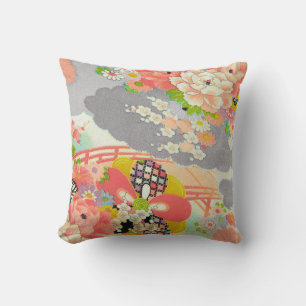 Coussin PixDezines imprimés Kimono Vintages