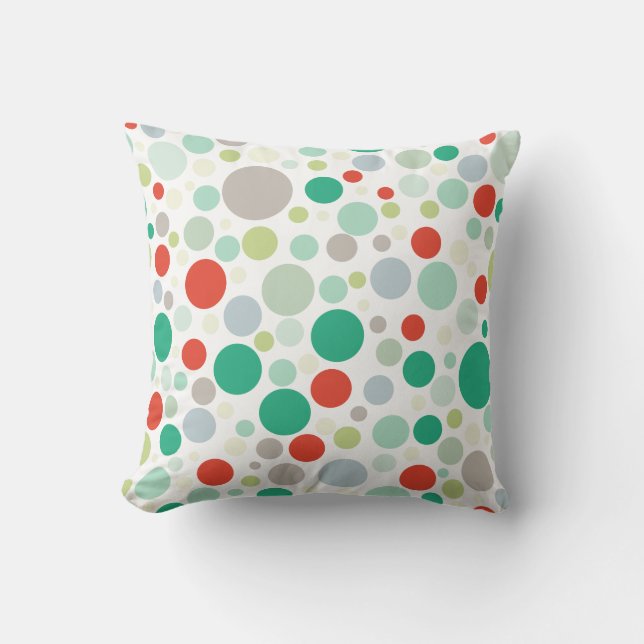 Coussin PixDezines noël/pois réglables (Recto)