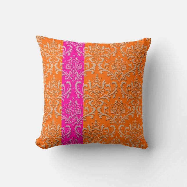 Coussin PixDezines rossi damask/do-it-yourself couleurs ar (Recto)