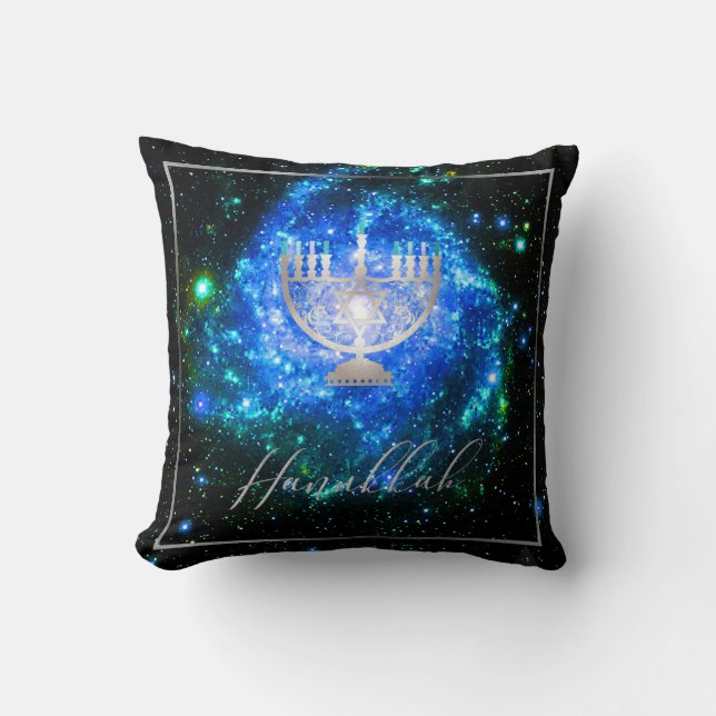 Coussin PixDezines Shine, Hanoukka|Temple Menorah (Recto)