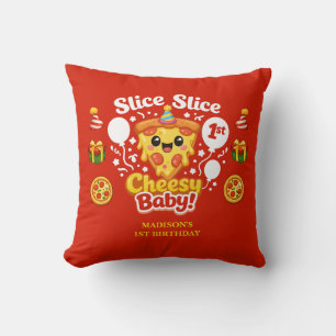 Coussin Pizza Pizza Bébé Fromage 1er Anniversaire