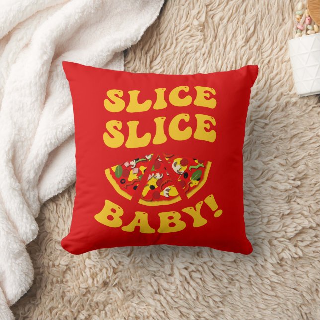 Coussin Pizza Pun Drôle Double Côté (Couverture)