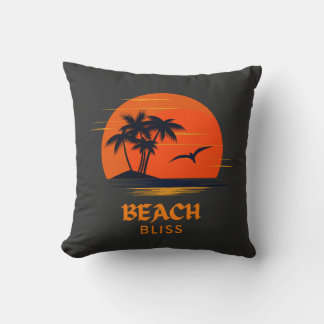 Coussin Plage Bliss : Soleil en flammes