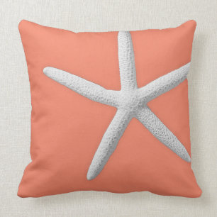 Coussin Plage côtière de Coral Tropical White Starfish