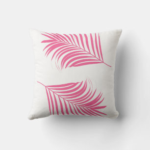Coussin Plage côtière tropicale de la feuille de palmier r
