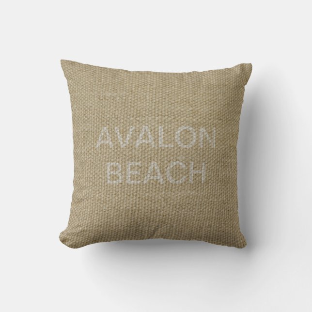Coussin Plage d'Avalon (Recto)