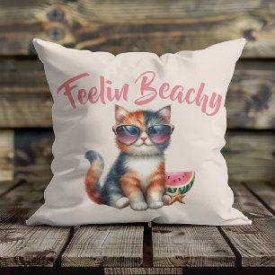 Coussin Plage de Feelin Chat Cute
