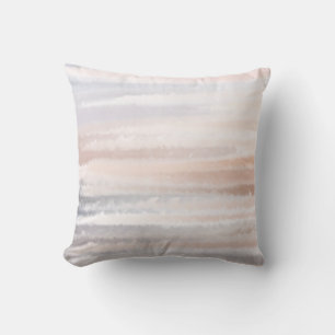Coussin Plage de sable Été Brun Abstrait Aquarelle