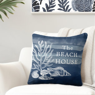 Coussin Plage House Jeu d'oreiller