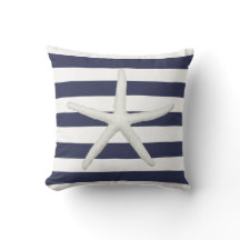 Plage Moderne Starfish Simple Stripe Marine et Bla